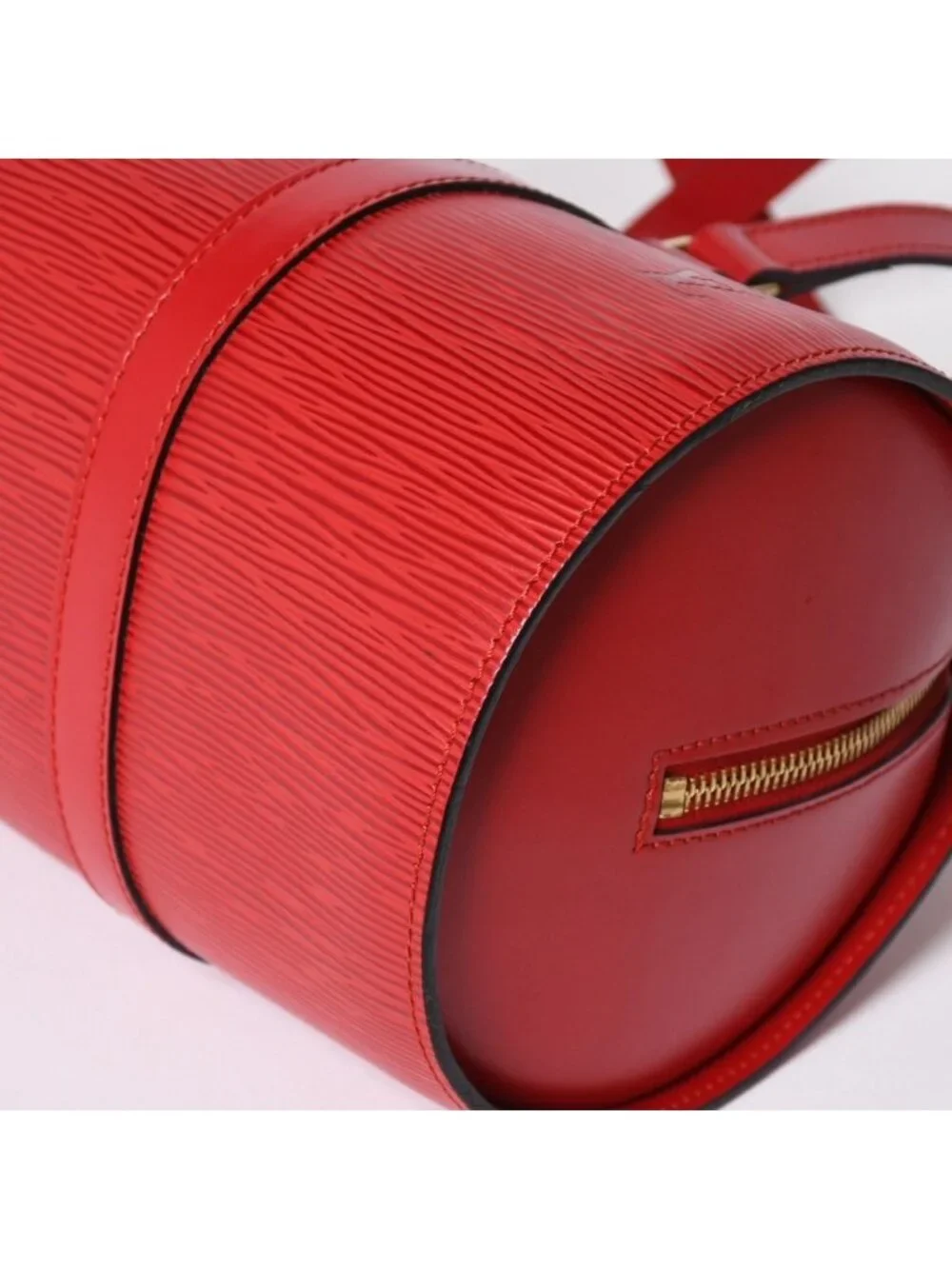 Louis Vuitton Tote Bag Epi Soufflot Red Gold